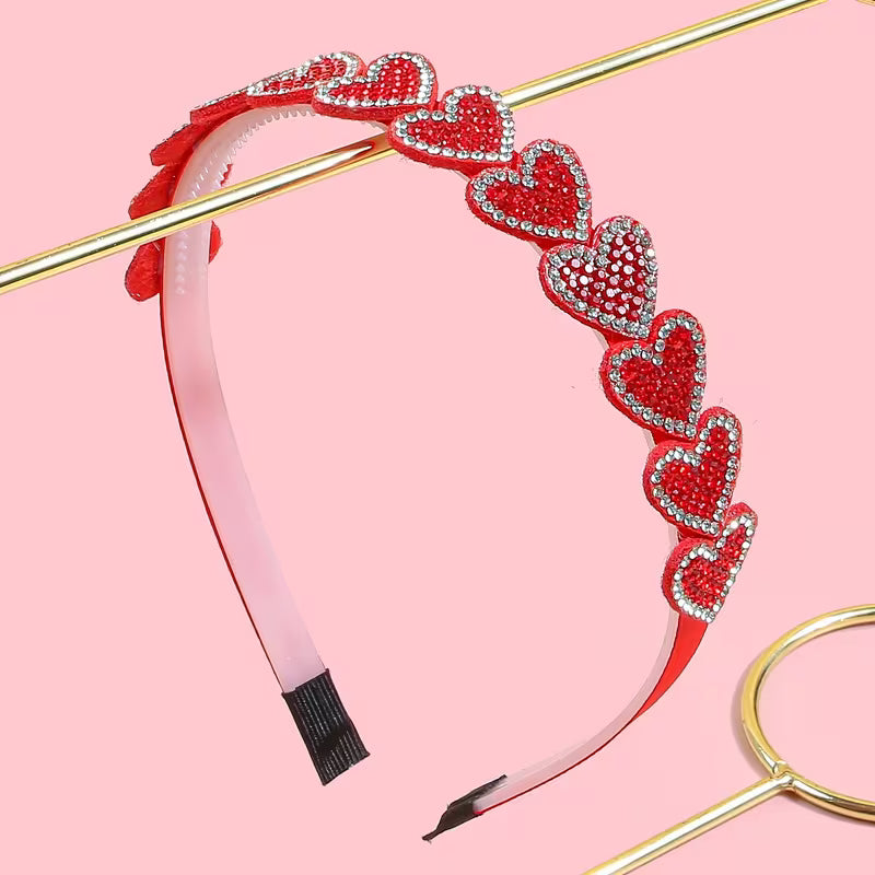 Red Heart Valentine Headband