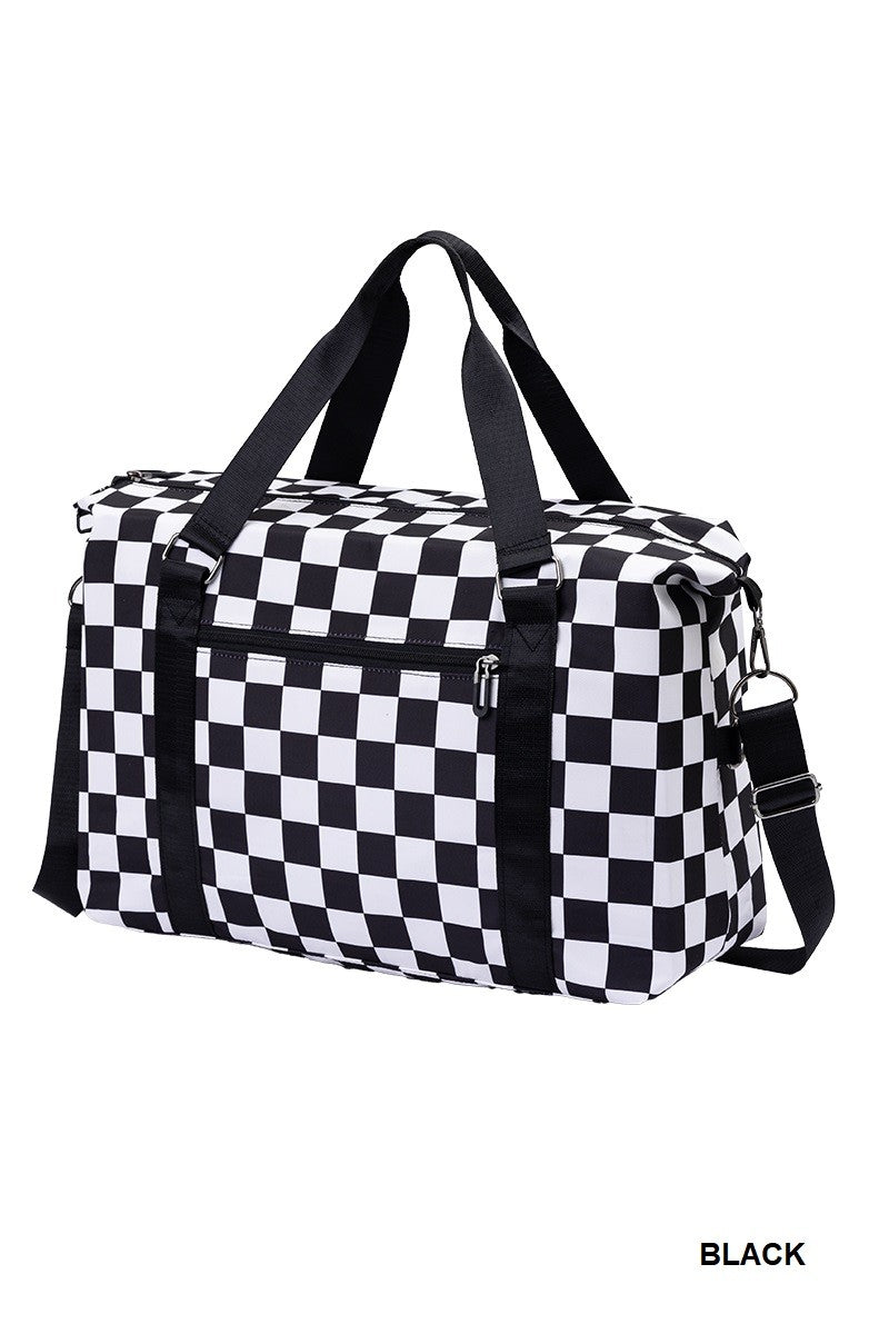 Checkered Travel Duffle