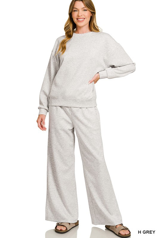 Scuba Crewneck Pullover & Pants 2 Piece Set