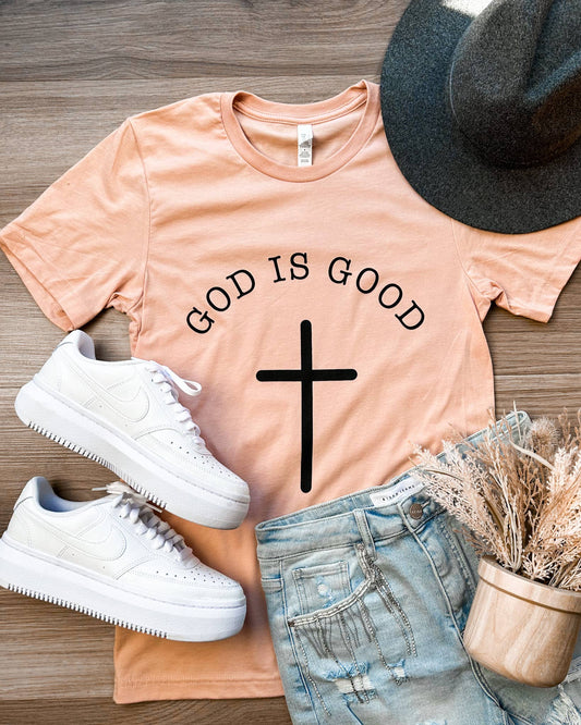 God is Good Cross Graphic Tee