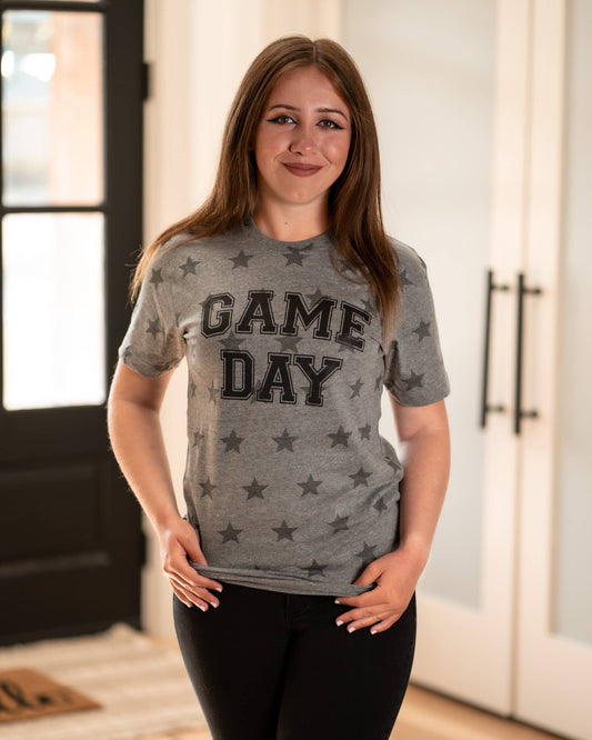 Game Day Grey Star Tee