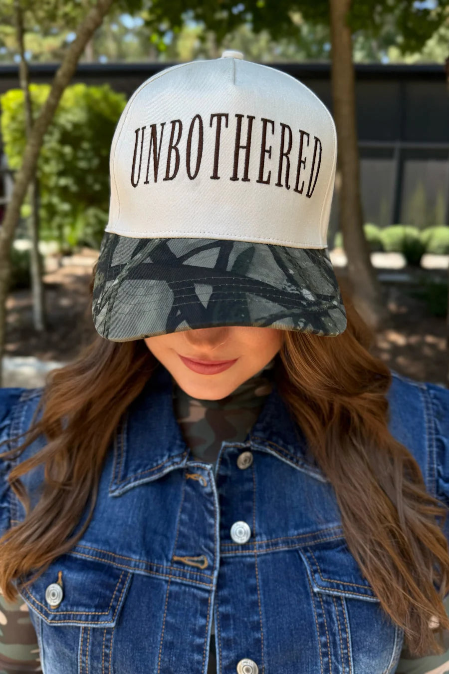 Unbothered Camo Hat