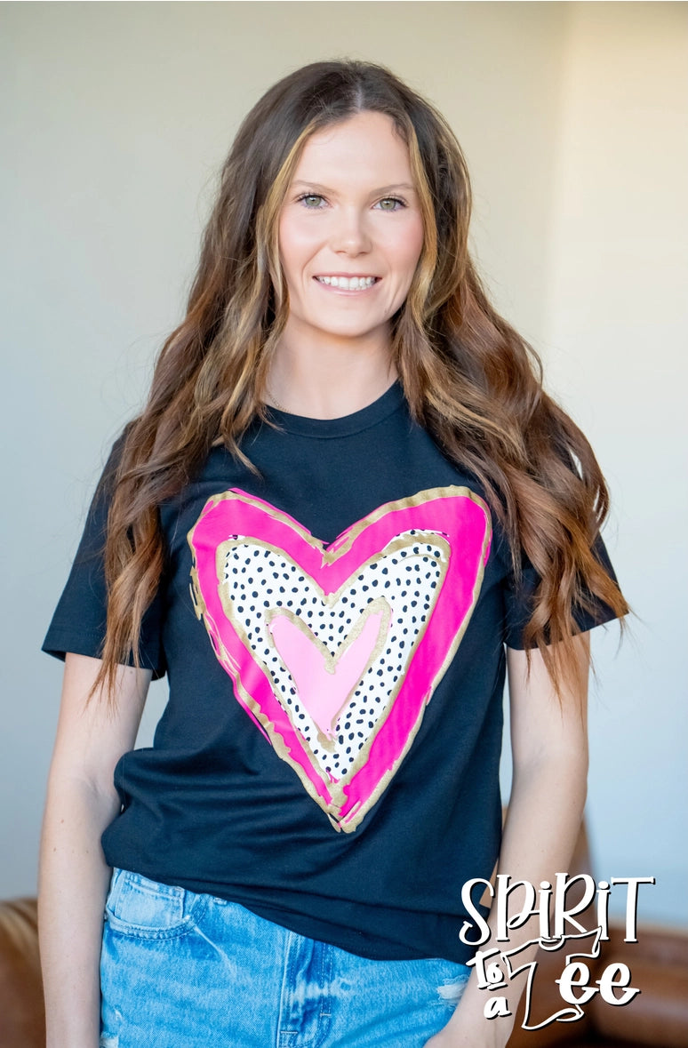 Heart with Puff Tee