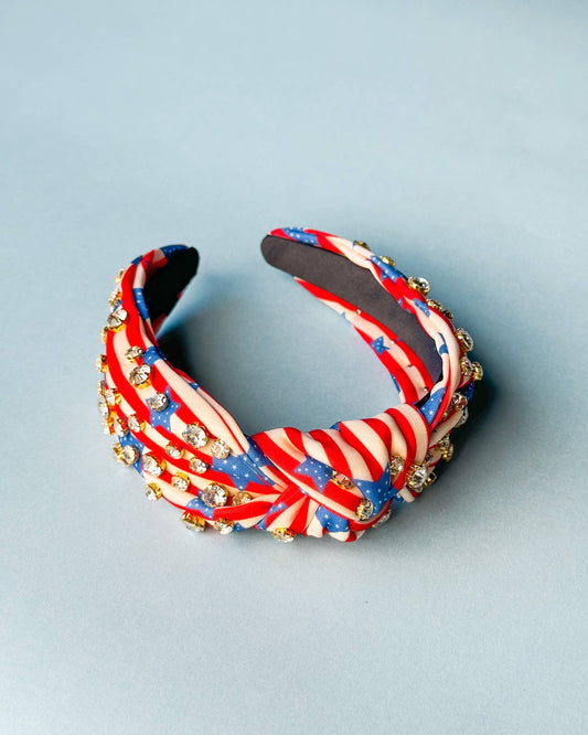 Stripes Studded Patriotic Headband
