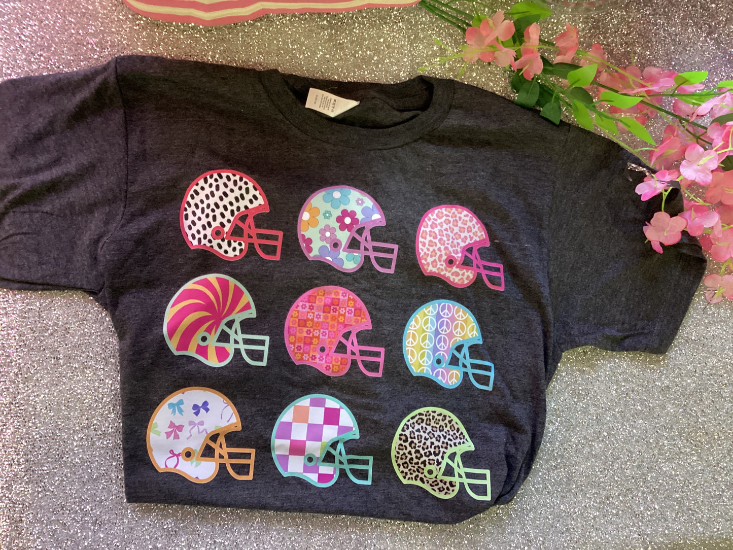 Neon Funky Helmets Tee