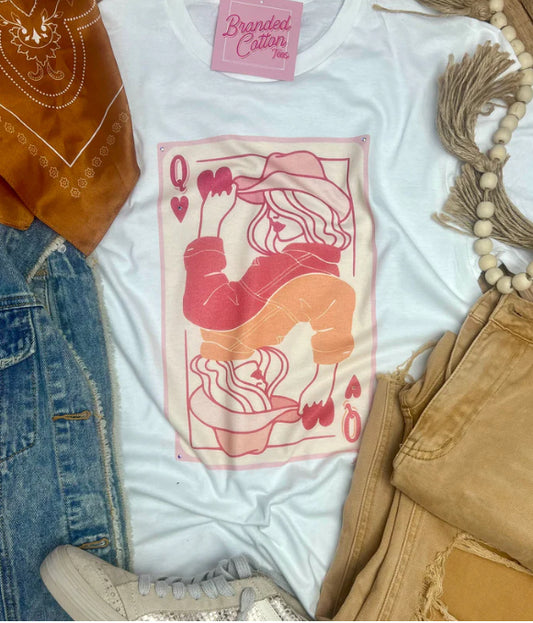 Queen of Hearts Cowgirl Tee