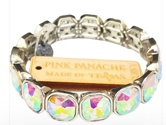 Pink Panache Silver Multicolored Singular Bracelet