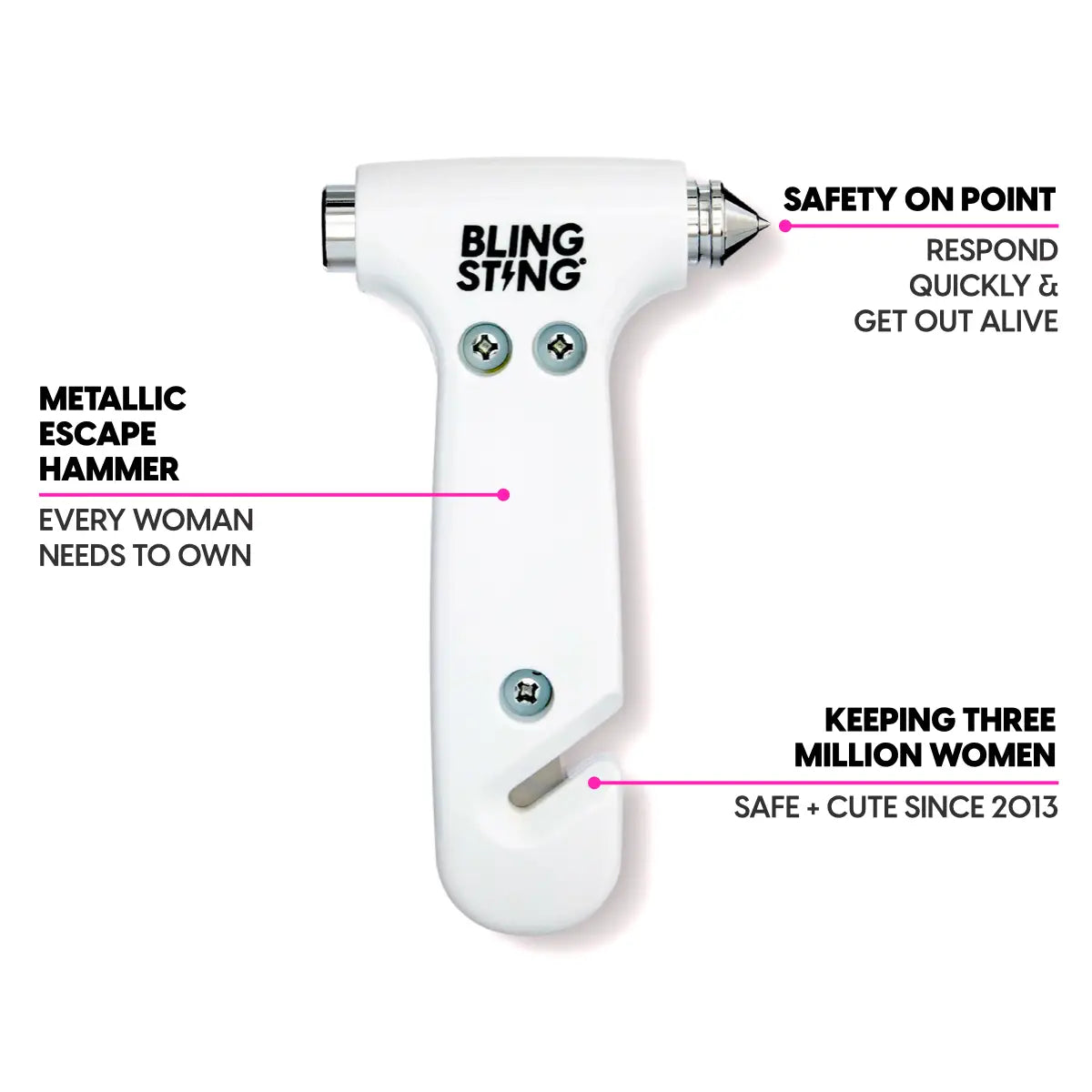 Emergency Escape Hammer Bling Sting