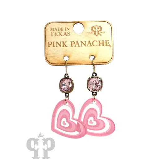 Pink Panache Valentine Pink Earrings
