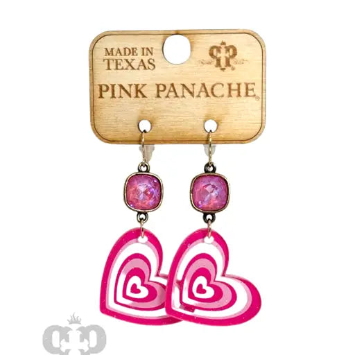 Pink Panache Valentine Fuchsia Earrings