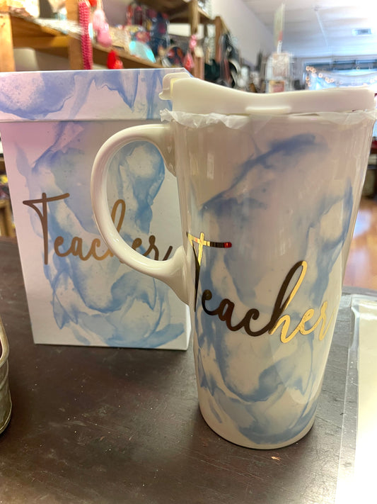 Ceramic Teacher Travel Cup