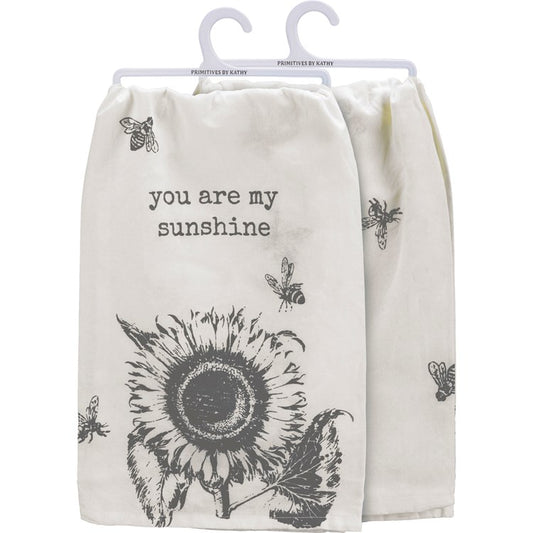 You Are My Sunshine Kitchen Towel Sunflower