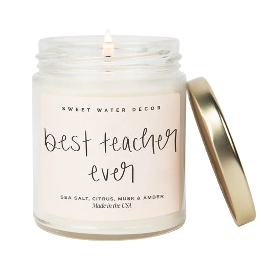 Best Teacher Ever 9oz Soy Candle