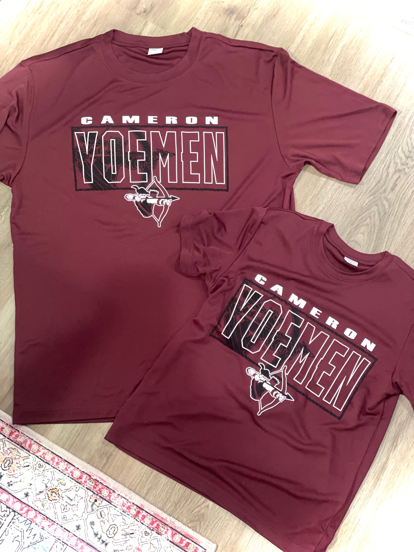 Cameron Yoemen Maroon Dri-Fit Shadowed Unisex Shirt - Youth & Adult