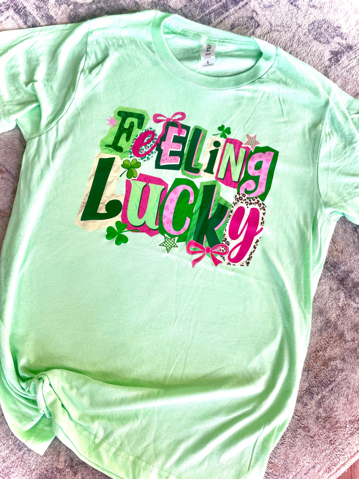 Feeling Lucky Green Tee