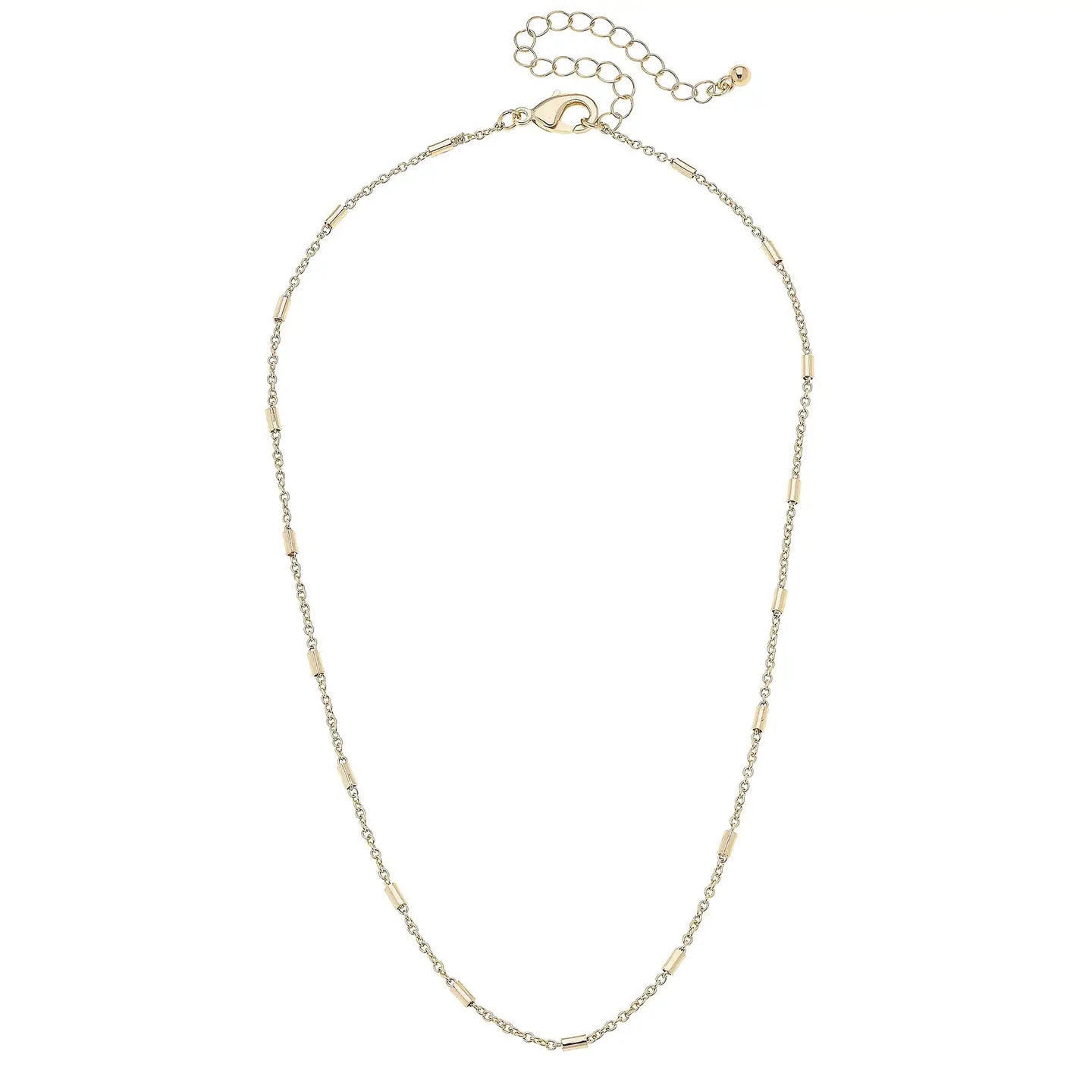 Dakota Dainty Shiny Gold Charm Necklace