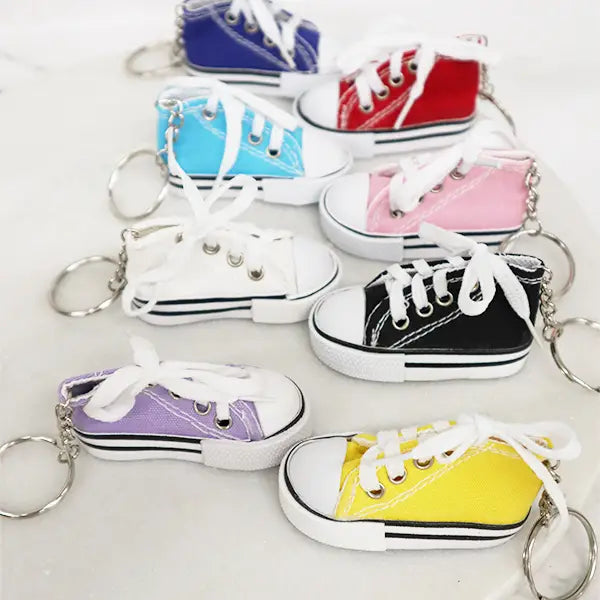 Canvas Rubber Sole Sneaker Key Chain