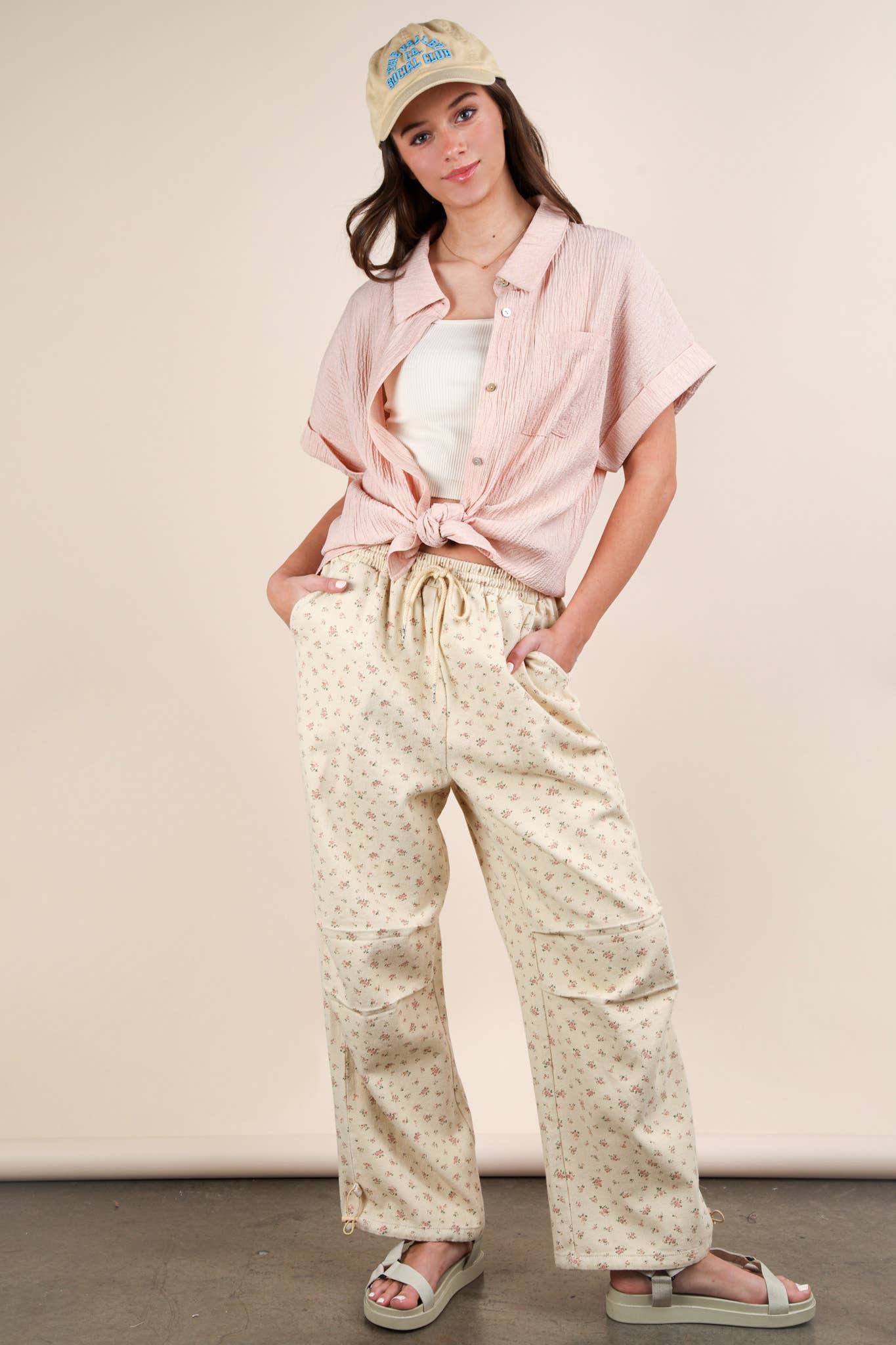 Oversized Dolman Sleeve Crinkled Woven Shirt Top
