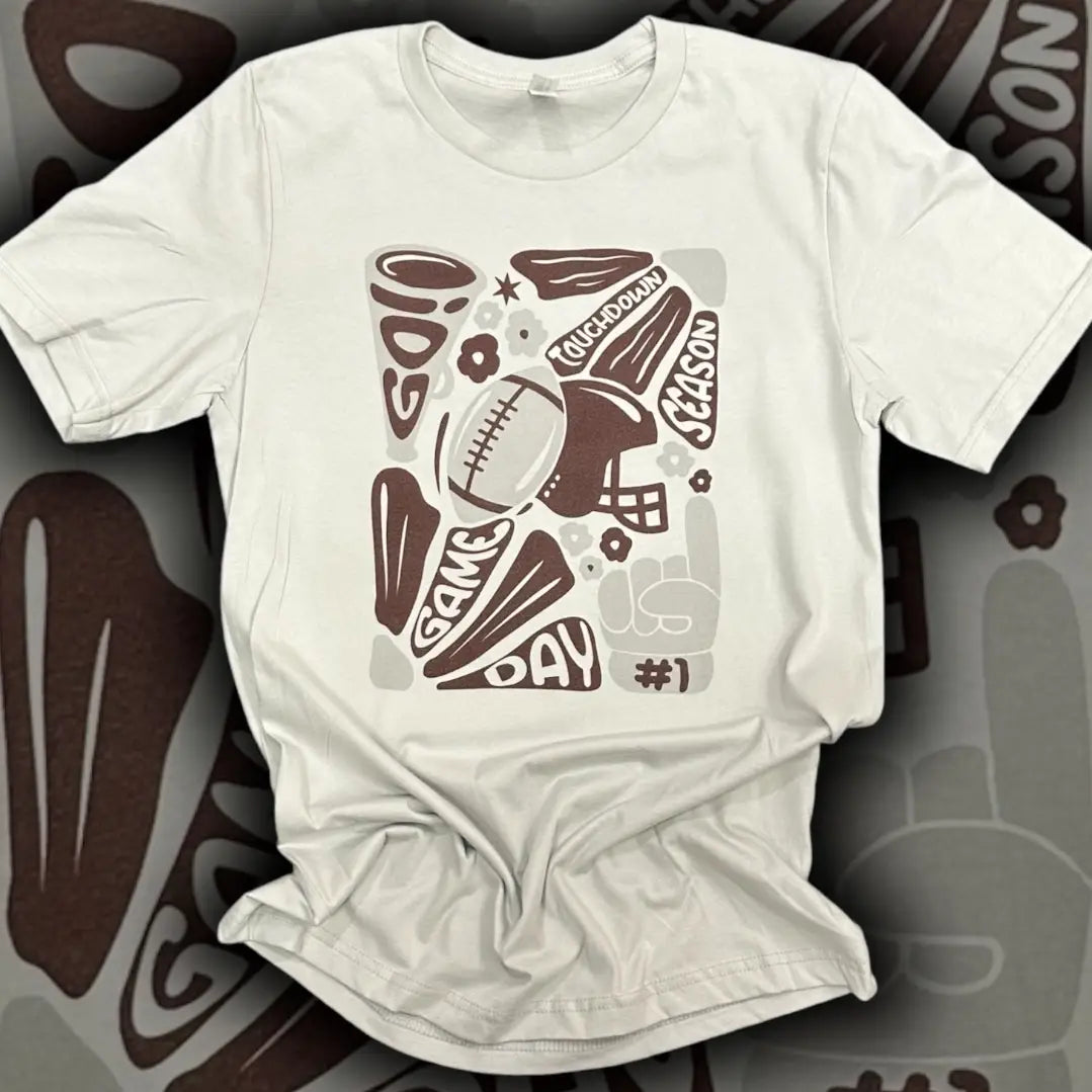 Retro Football Graphic Game Day Tee