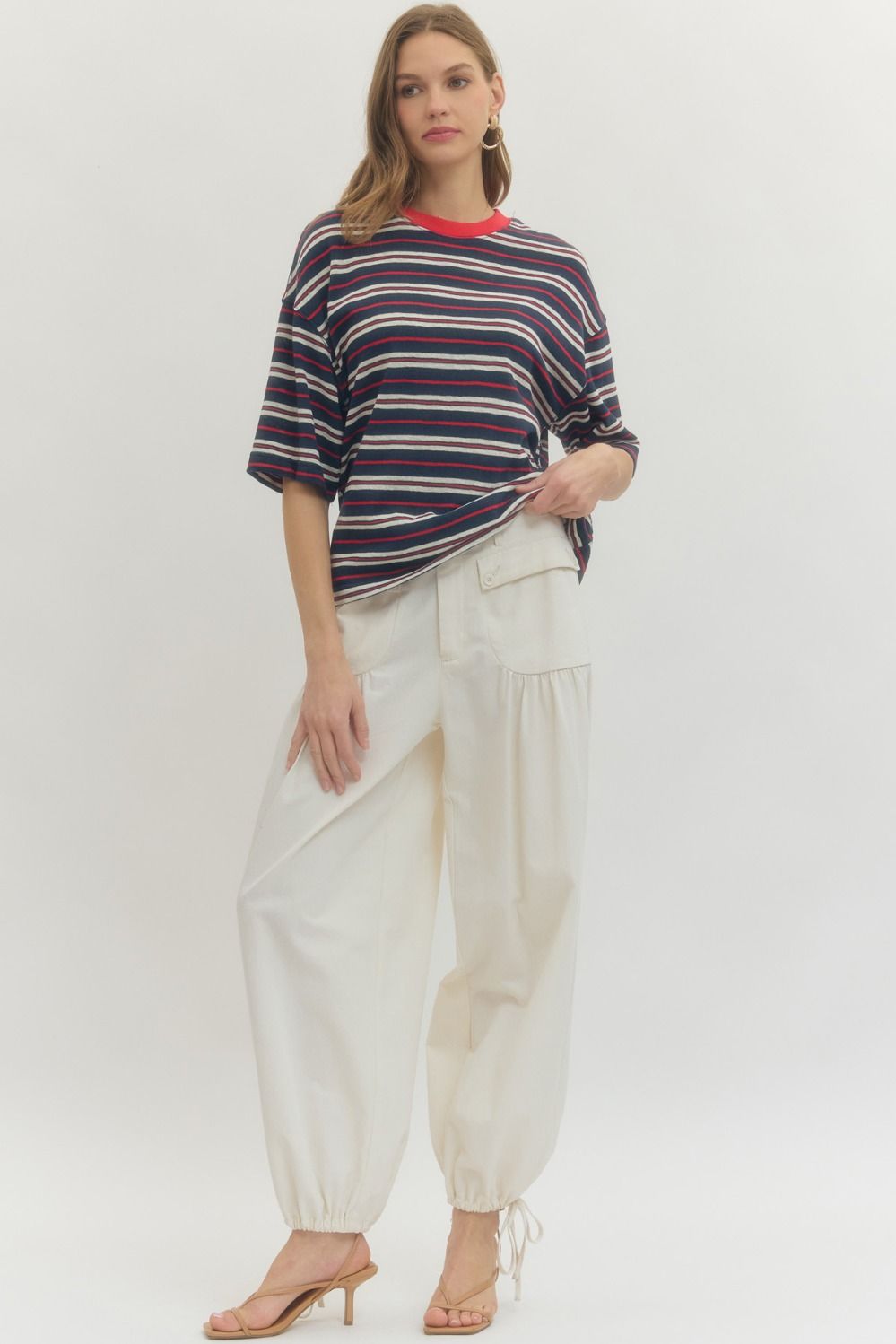 Striped Navy Vintage Crewneck