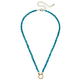 Lucy Gemstone Turquoise Charm Necklace Base