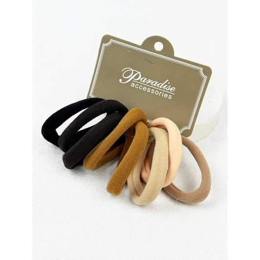 Black/Brown Shade Elastic Hair Tie Set
