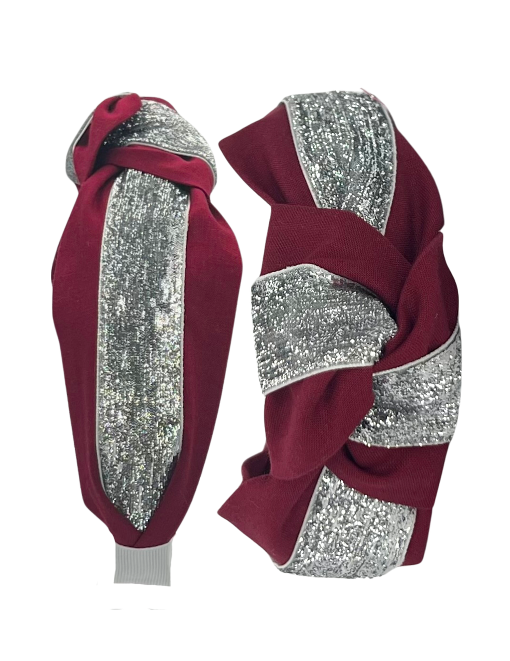 Maroon and Silver Stripe