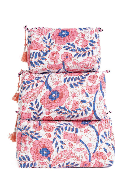 Quilted Makeup/Toiletry Bag