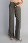Striped Tie Front Pant
