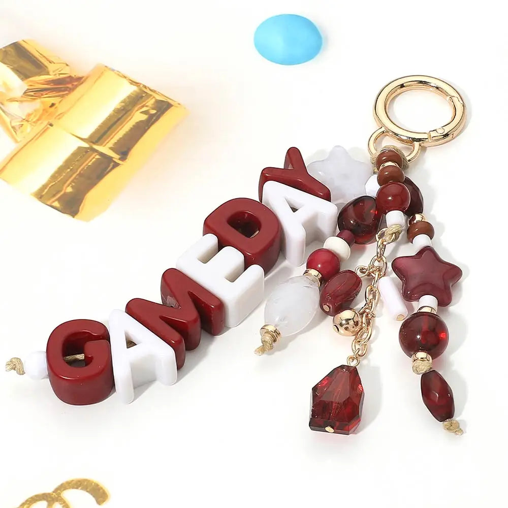 GAMEDAY Star Bead Drop Bag Charm