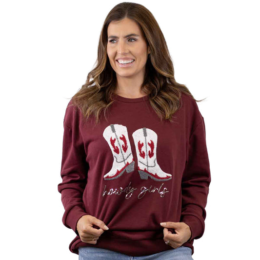 Howdy Girls Sequin Sweatshirt