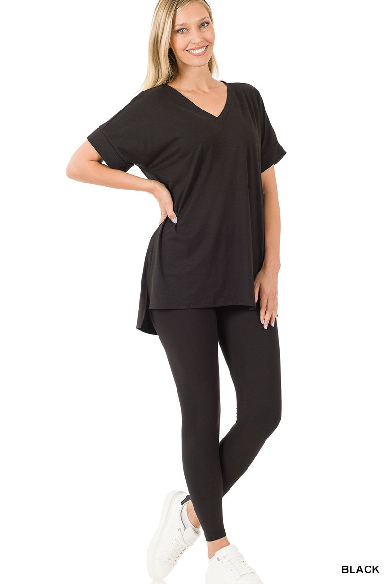 Brushed Microfiber Loungewear Set