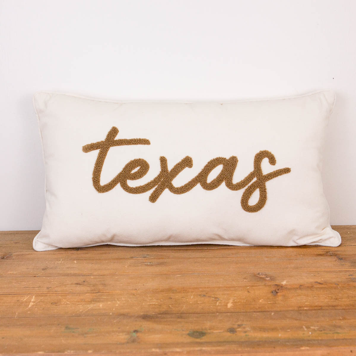 Texas Embroidered Pillow