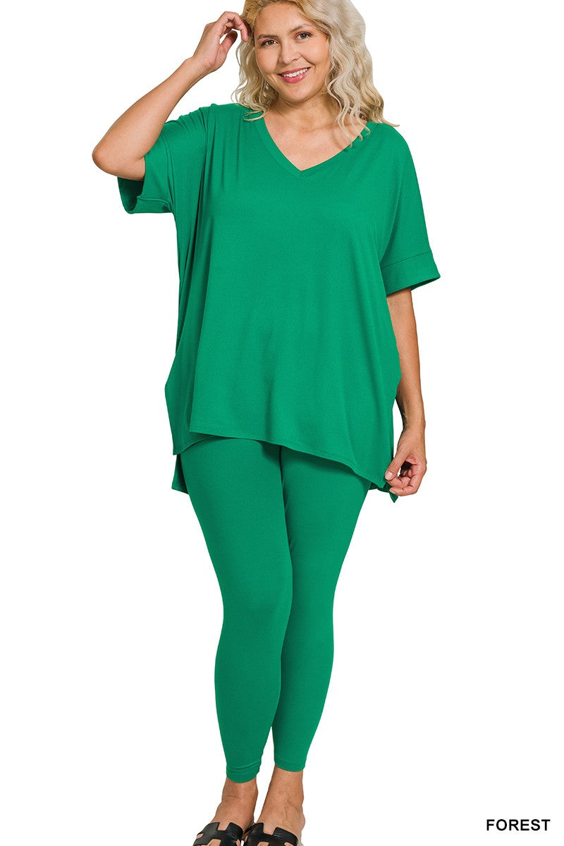 Brushed Microfiber Loungewear Set