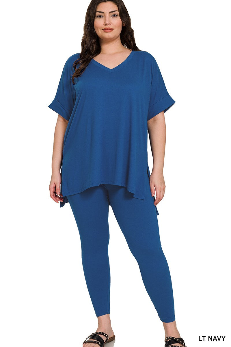 Brushed Microfiber Loungewear Set