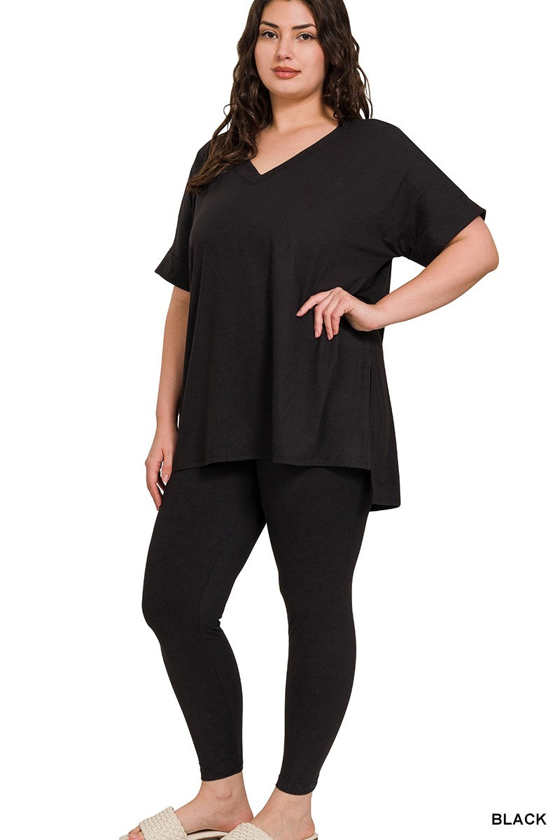 Brushed Microfiber Loungewear Set