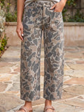 Hot Camouflage Ankle Length Shift Jeans