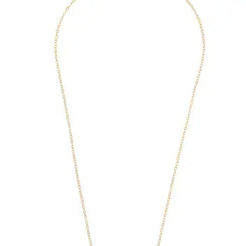 Queenie Pave Horsebit Shiny Gold Necklace