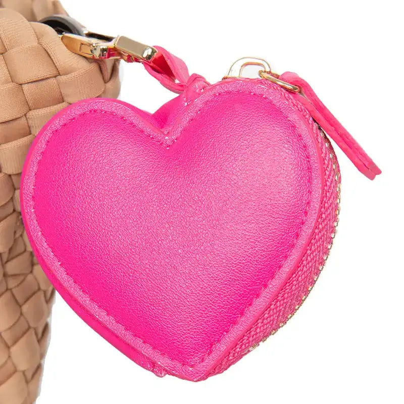Heart Coin Purse Keychain