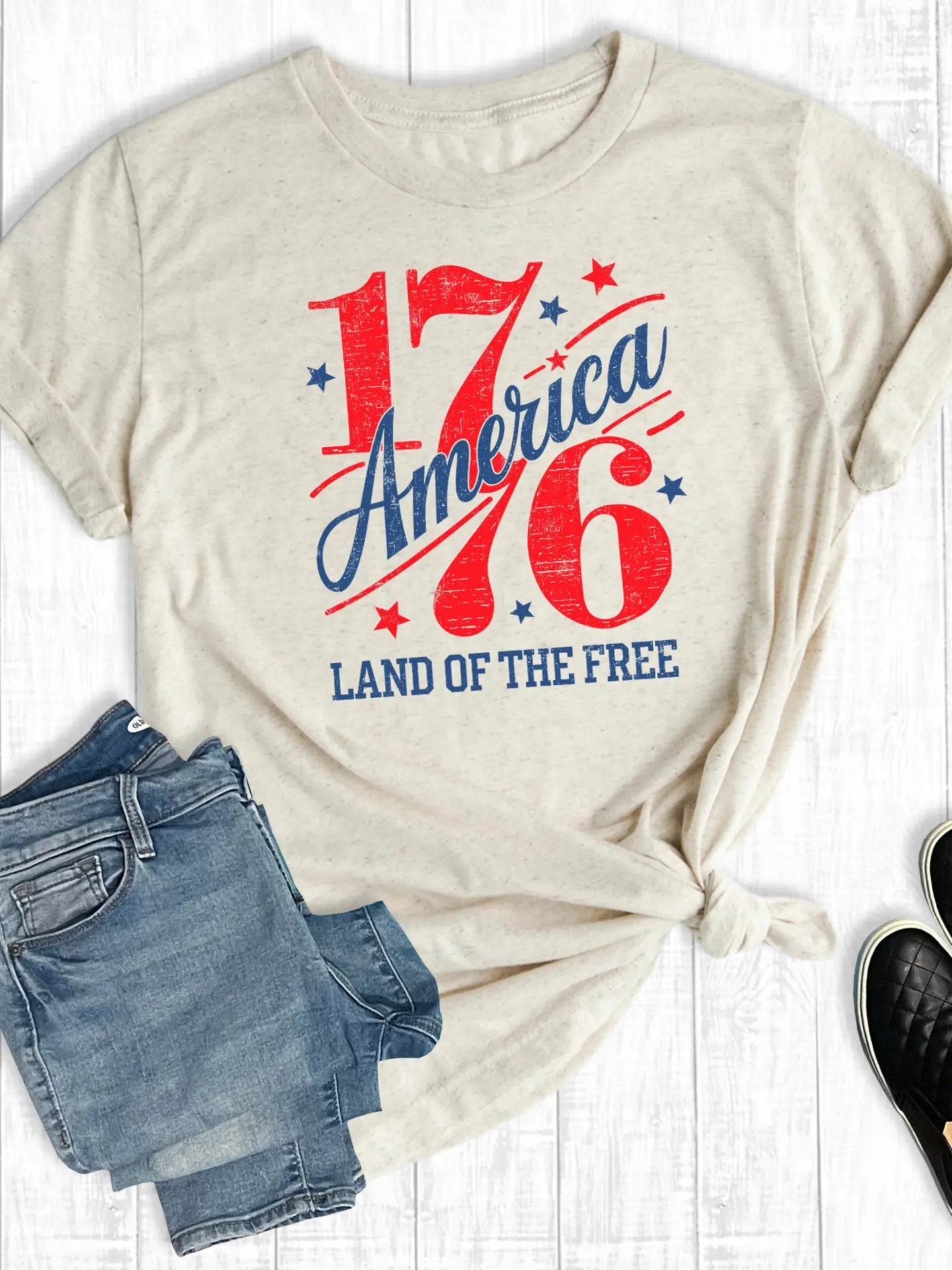 Retro 4th of July 1776 Tee