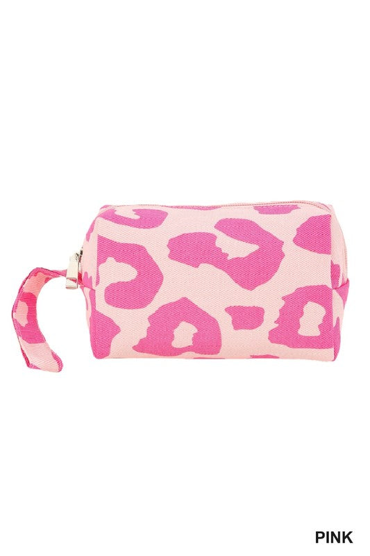 Leopard Print Cosmetic Makeup Travel Bag