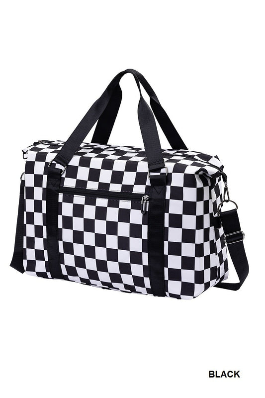 Checkered Travel Duffle
