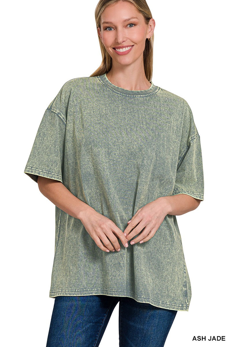 Washed Premium Cotton Oversized Tee