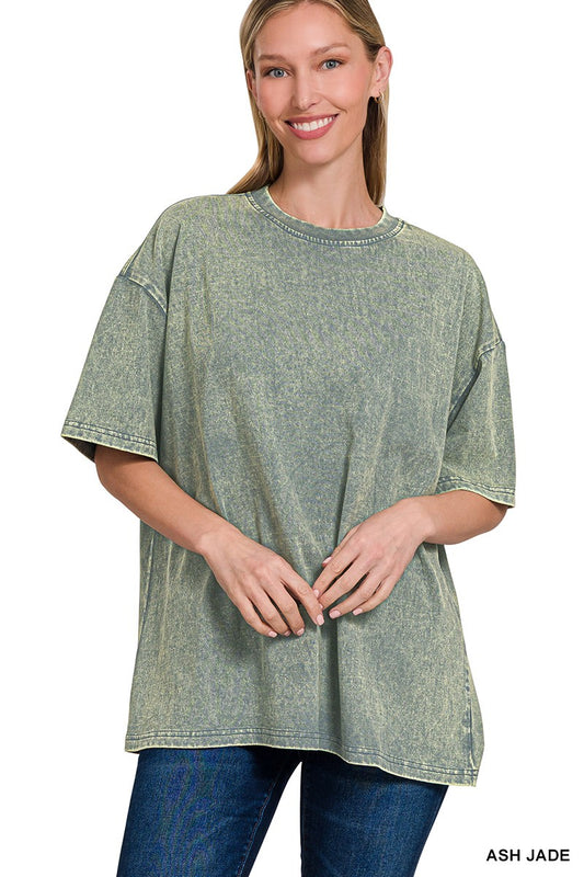 Washed Premium Cotton Oversized Tee