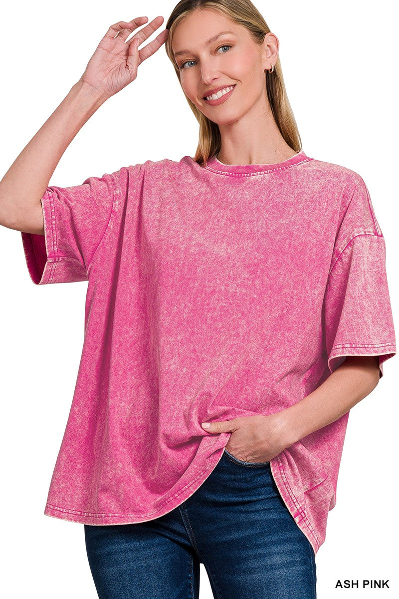 Washed Premium Cotton Oversized Tee
