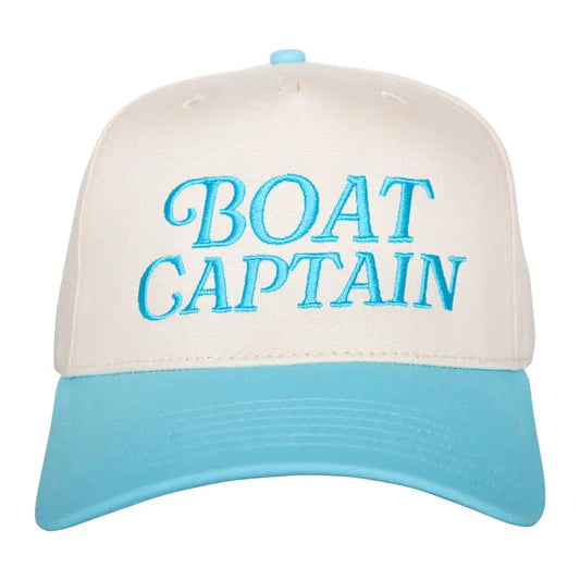 Boat Captain Aqua Retro Hat