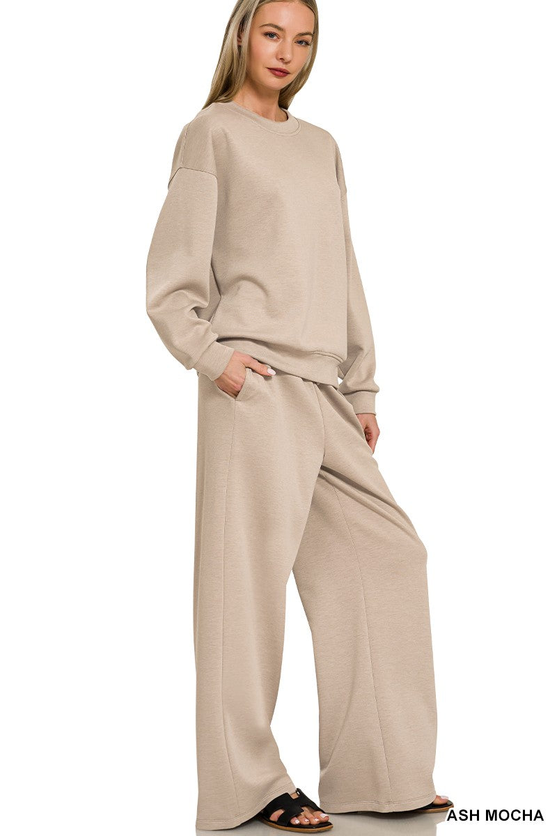 Scuba Crewneck Pullover & Pants 2 Piece Set