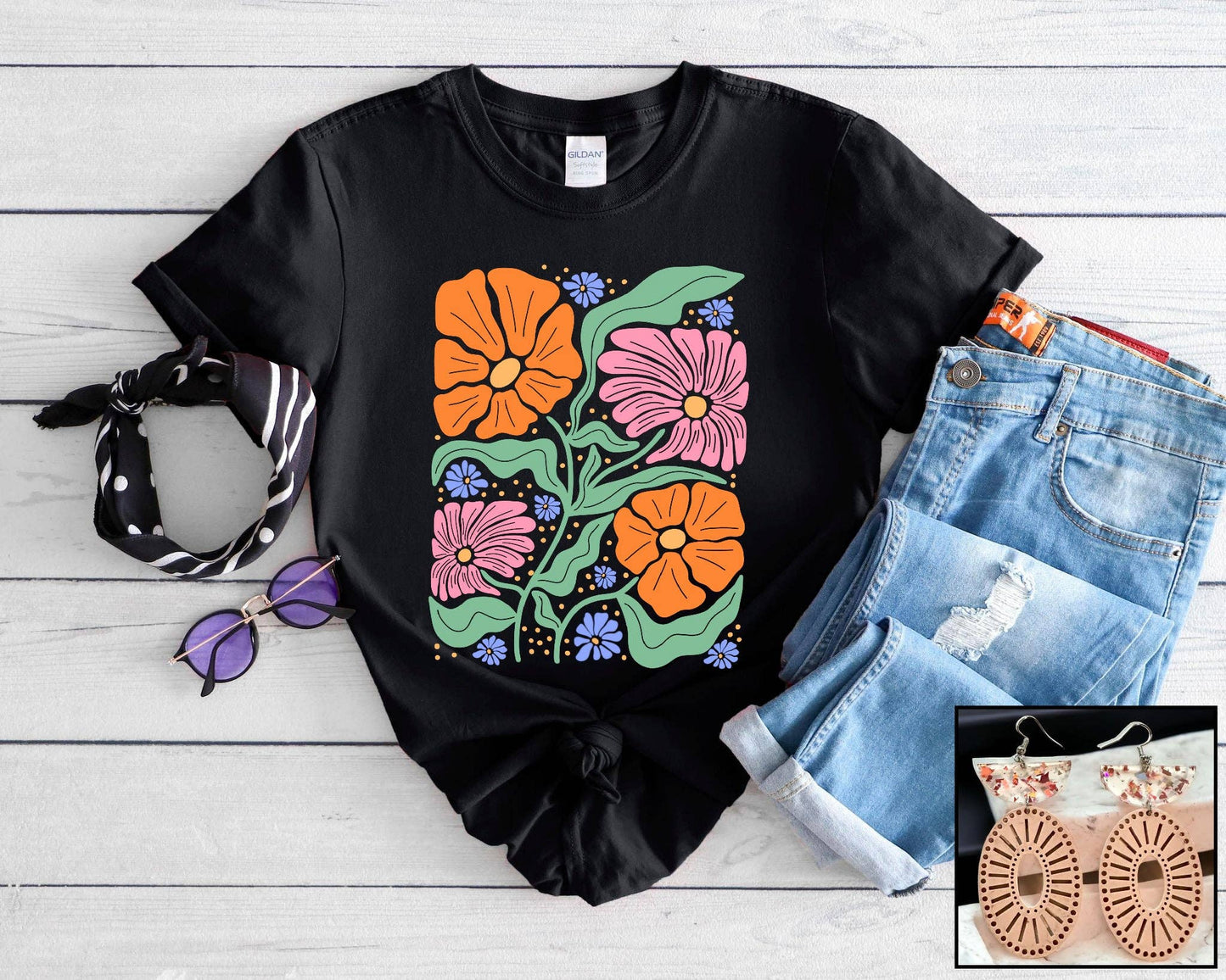 Boho Flowers Tee