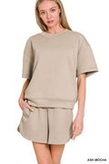 Scuba Round Neck Shorts Set