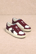 Candace Glitter Maroon Sneakers